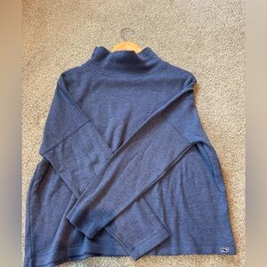Vineyard Vines Women's Cowl Neck Sweater in Blue